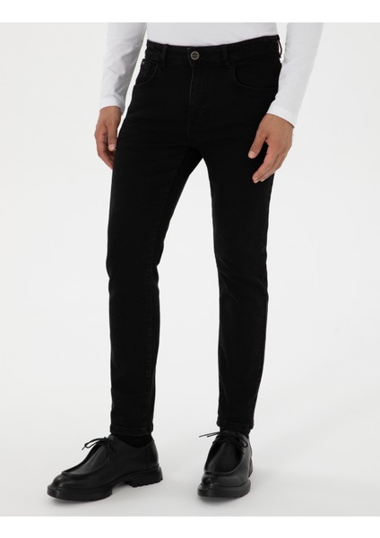 Erkek Antrasit Slim Fit Jean Pantolon 50315259-VR006 fiyatları