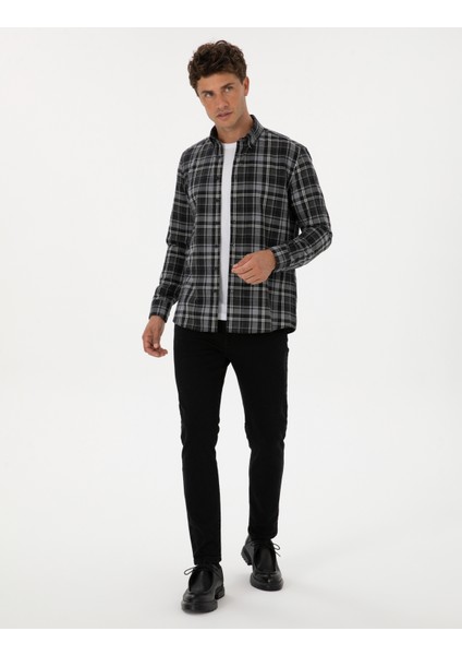 Erkek Antrasit Slim Fit Jean Pantolon 50315259-VR006 modelleri