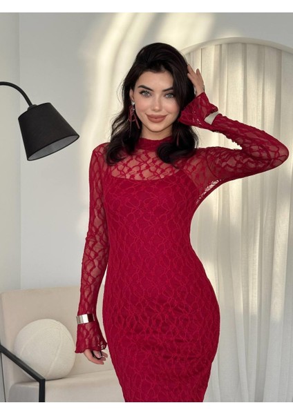 Vedo Çiçek Detaylı Elbise