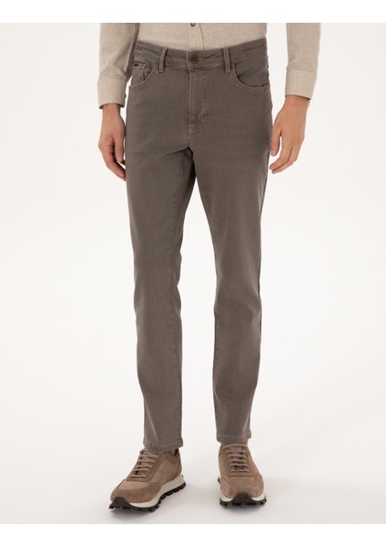 Erkek Bej Slim Fit Jean Pantolon 50315263-VR011 fiyatları