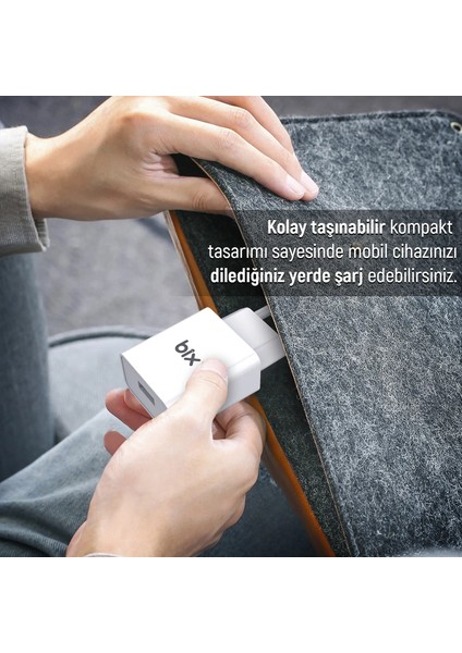 Bix BX-L10TA USB Şarj Cihazı ve Lightning Data Şarj Kablosu modelleri