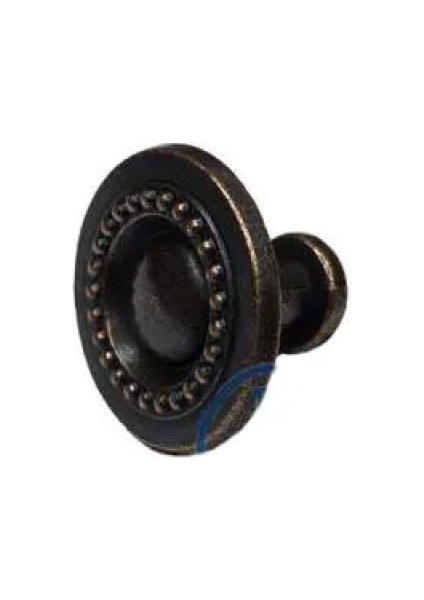 Dekoratif Zamak Düğme - 23X23MM, Eskitme, 1 Adet