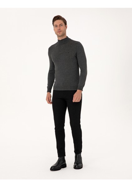 Erkek Siyah Slim Fit Jean Pantolon 50315271-VR046 modelleri