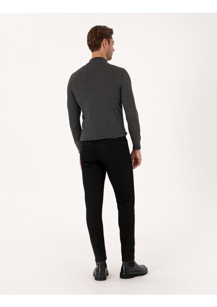 Erkek Siyah Slim Fit Jean Pantolon 50315271-VR046 fırsatları