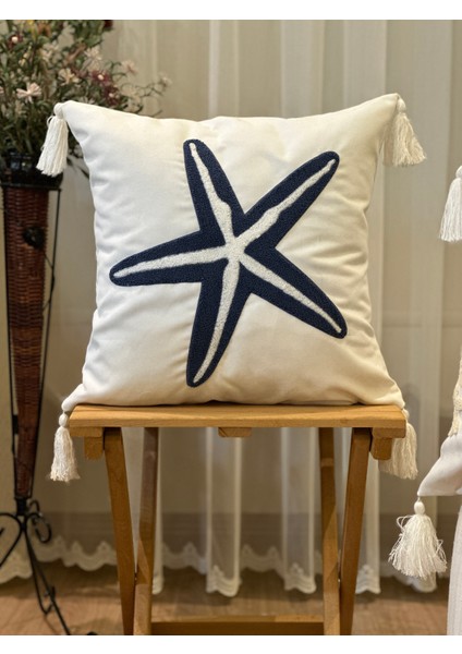 Tekli Punch Işlemeli Nakışlı Dekoratif Premium Kırlent Kılıfı fiyatları