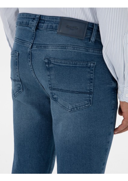 Erkek Mavi Slim Fit Jean Pantolon 50315272-VR036