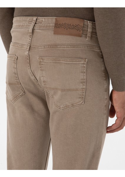 Erkek Bej Slim Fit Jean Pantolon 50315264-VR011