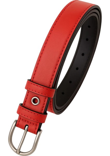 Kadın Kemer Kırmızı Deri Kumaş ve Kot fiyatları