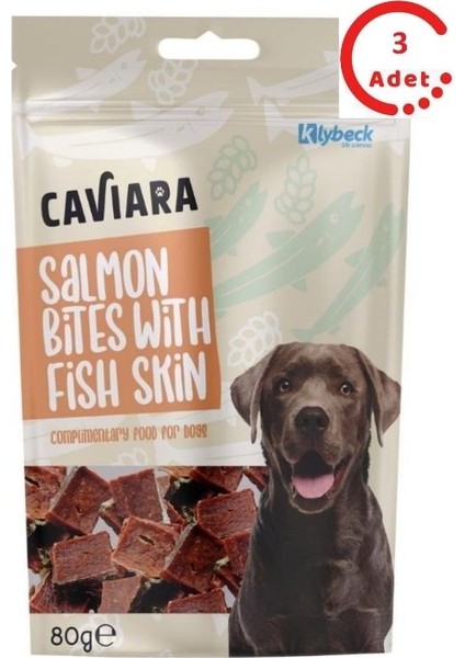 Balık Derisi ve Somonlu Köpek Ödülü 80 gr x 3 Adet