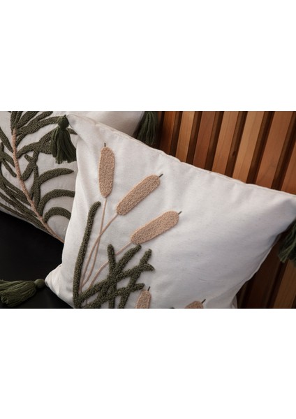 Tekli Punch Işlemeli Nakışlı Dekoratif Premium Kırlent Kılıfı modelleri