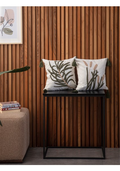 Tekli Punch Işlemeli Nakışlı Dekoratif Premium Kırlent Kılıfı fırsatları