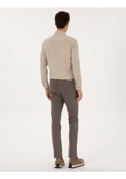 Erkek Bej Slim Fit Jean Pantolon 50315263-VR011 fırsatları