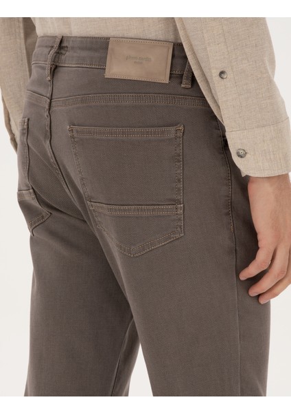 Erkek Bej Slim Fit Jean Pantolon 50315263-VR011