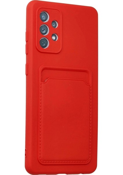 Samsung Galaxy A13 4g Kılıf Kelvin Kartvizitli Silikon - Kırmızı fiyatları
