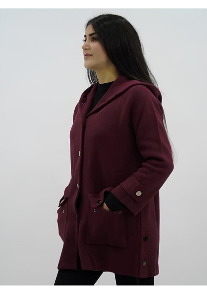 Kapüşonlu Zımba Düğmeli Ceket fiyatları