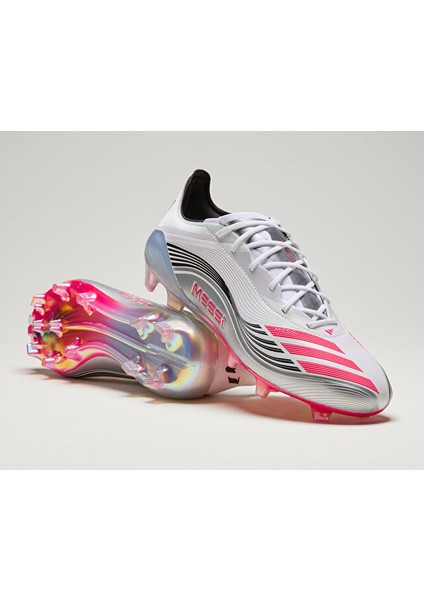 F50 Messi Elite Fg Erkek Çim Zemin Kramponu JP5593 Beyaz indirimleri