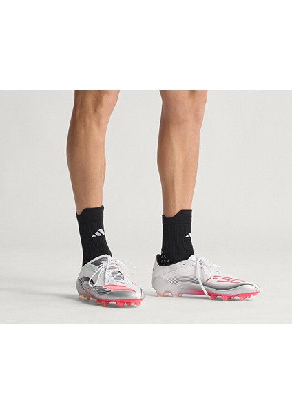 F50 Messi Elite Fg Erkek Çim Zemin Kramponu JP5593 Beyaz