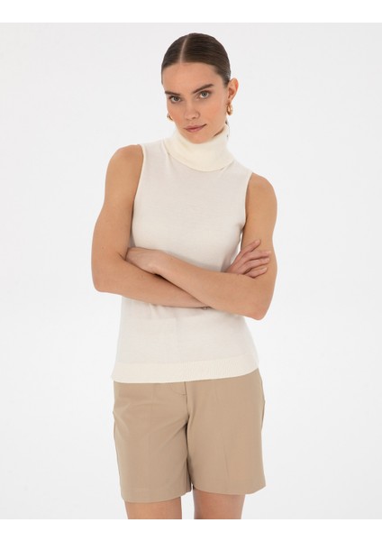 Kadın Ekru Slim Fit Kazak 50316336-VR019 modelleri