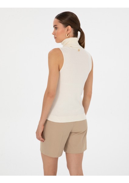 Kadın Ekru Slim Fit Kazak 50316336-VR019 indirimleri