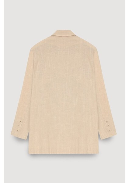 Önü Düğme Detaylı Uzun Kollu Blazer Ceket modelleri