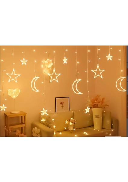 Ay Yıldız Perde LED 3m