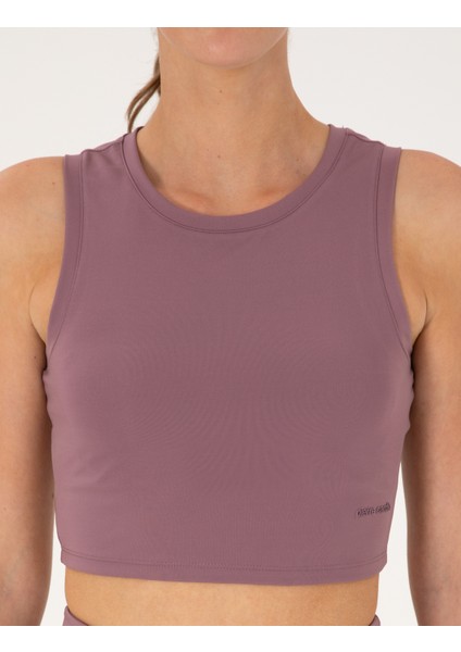 Kadın Mürdüm Crop Top Bustiyer 50314973-VR074