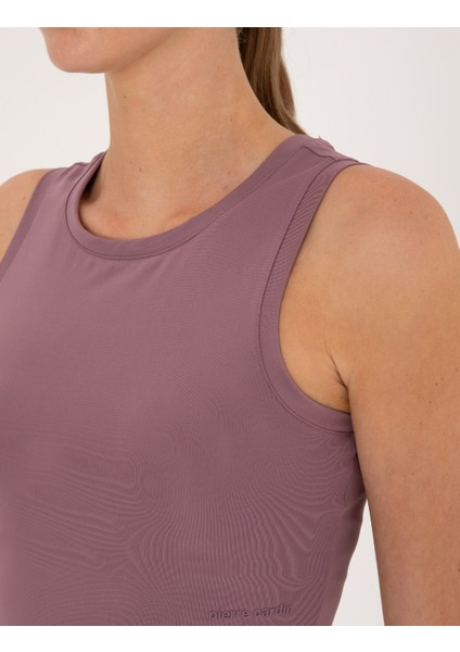 Kadın Mürdüm Crop Top Bustiyer 50314973-VR074