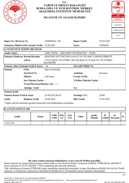 Çiçek Balı Ham Bal 400 G fiyatları