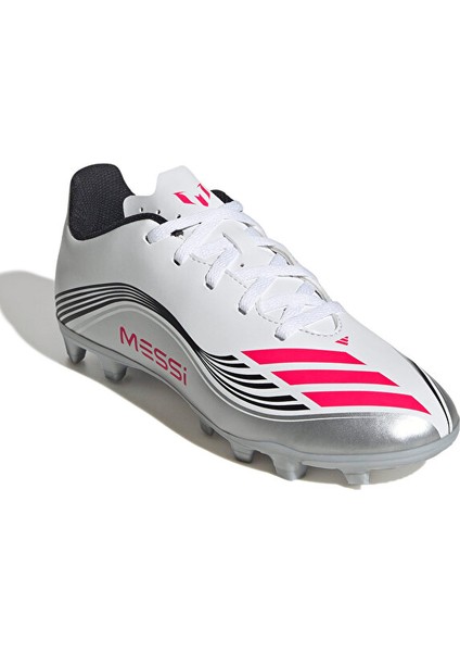 F50 Messi Club Fg/mg J Çocuk Çoklu Çim Zemin Kramponu JP7457 Beyaz modelleri