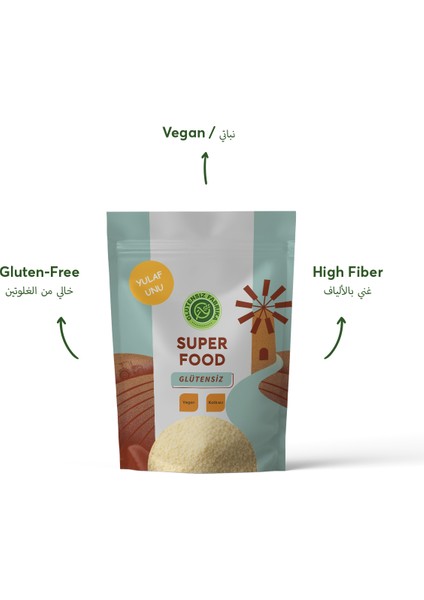 Glütensiz Yulaf Unu 1 Kg fırsatları