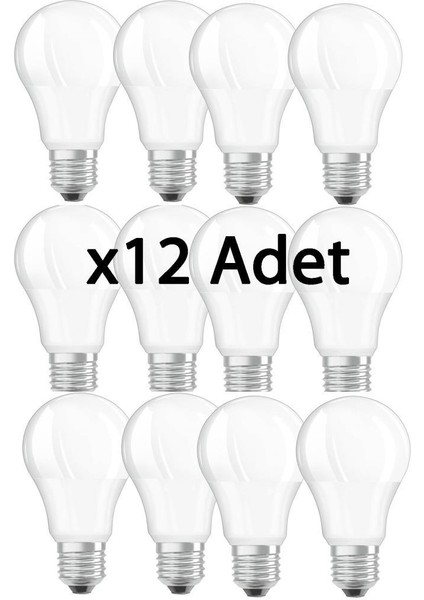 13W E27 LED Ampul 6500K - Beyaz Işık 12 Adet