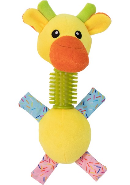 Lastik Halkalı Öten Peluş Geyik 21 cm