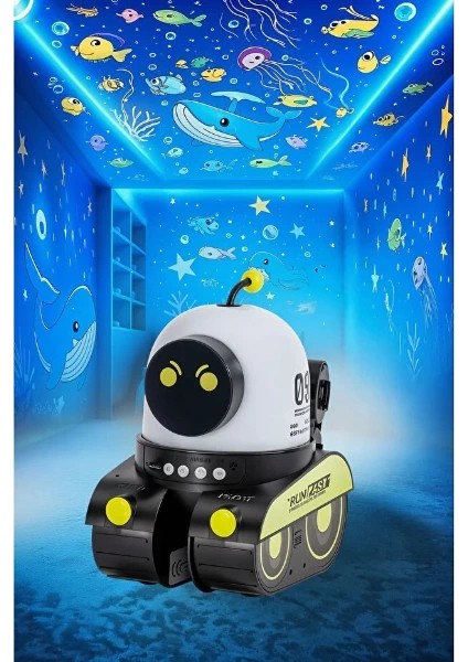 Robot Tasarımlı Projektör Gece Lambası fiyatları