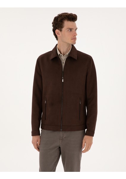 Erkek Kahverengi Suni Deri Ceket 50318152-400 modelleri