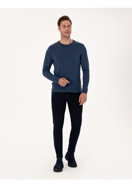Erkek Lacivert Slim Fit Jean Pantolon 50315248-VR033 modelleri