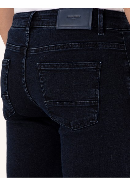 Erkek Lacivert Slim Fit Jean Pantolon 50315248-VR033