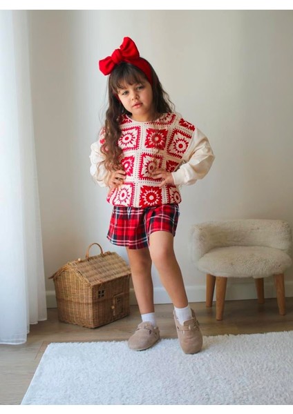 Dantel Işlemeli Kız Çocuk Şort Etekli Takım fiyatları