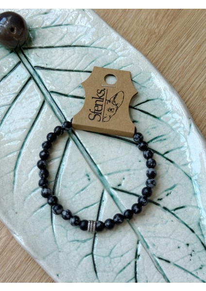 Doğal Taş Bileklik - Obsidyen - Unisex Bileklik modelleri