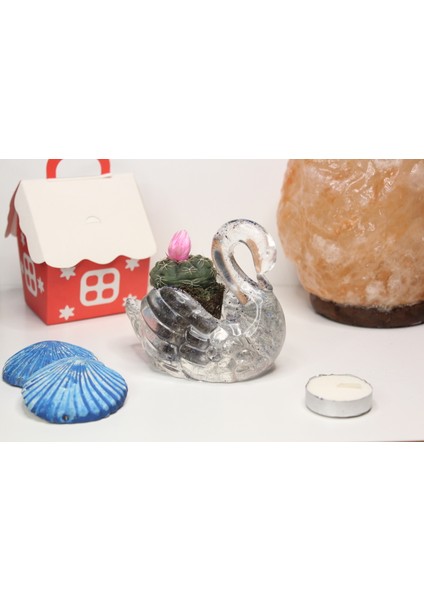 El Yapımı Epoksi Reçine Şık Tasarım Saksı/dekoratif Objeler (Çiçeksiz) - Kadın Emeği