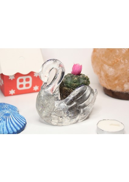 El Yapımı Epoksi Reçine Şık Tasarım Saksı/dekoratif Objeler (Çiçeksiz) - Kadın Emeği