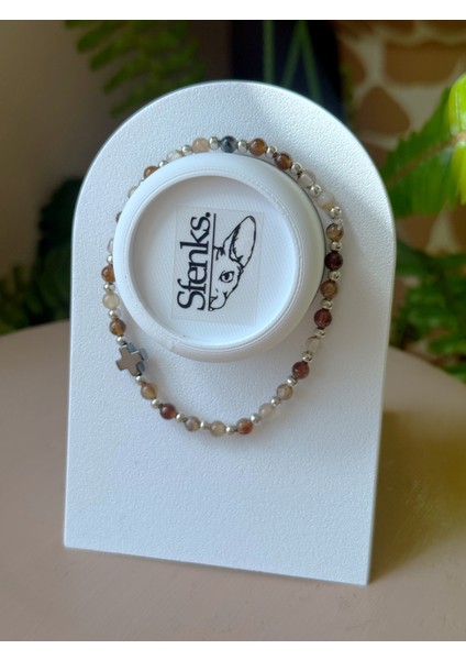 Doğal Taş Bileklik - Hematit - Akik - Unisex Bileklik