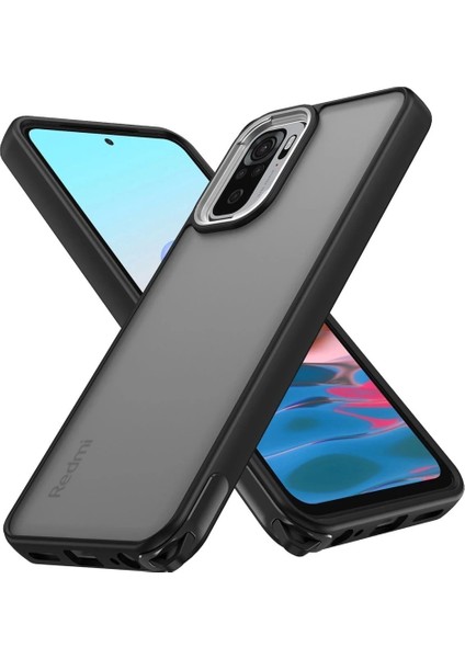Xiaomi Redmi Note 10 Kılıf Elegant Kapak - Siyah