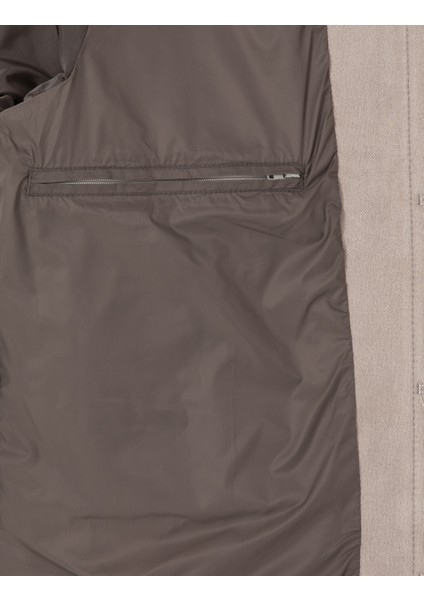 Erkek Gri Suni Deri Ceket 50318156-100