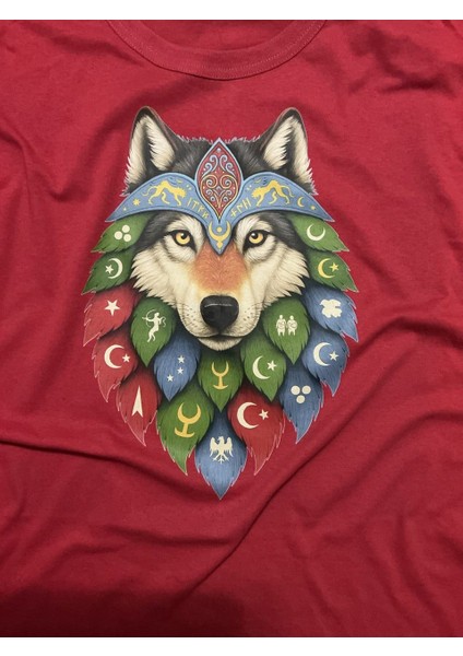 Türk Simgesi Bozkurtlu Tişort