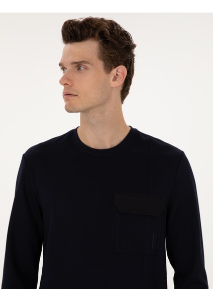 Erkek Lacivert Regular Fit Sweatshirt 50315760-VR033 fiyatları