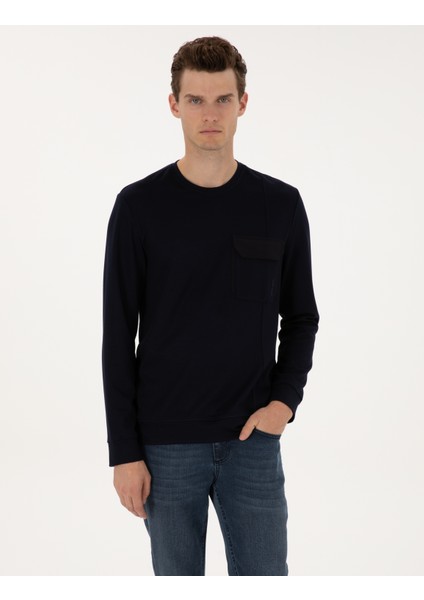 Erkek Lacivert Regular Fit Sweatshirt 50315760-VR033 modelleri