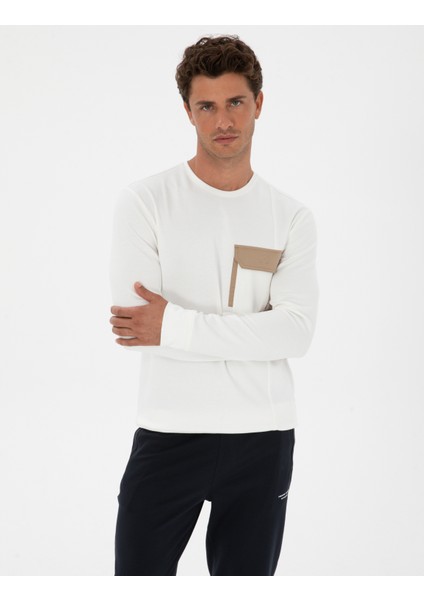 Erkek Ekru Regular Fit Sweatshirt 50315760-VR019 modelleri