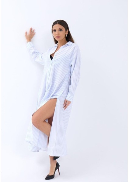 5857 Elbise-Atlanta Çizgili