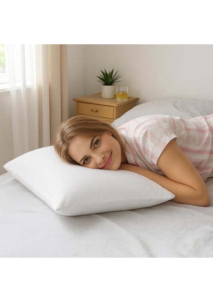 Visco Nano Yastık 1 Adet 60X40 Cm. %100 Pamuk Yastık Kılıfı 1ADET