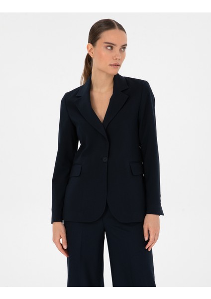 Kadın Lacivert Slim Fit Ceket 50319423-VR033 modelleri